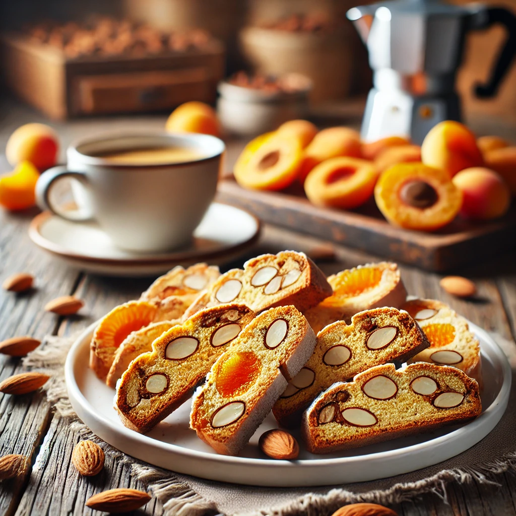 Biscotti de almendras y albaricoques