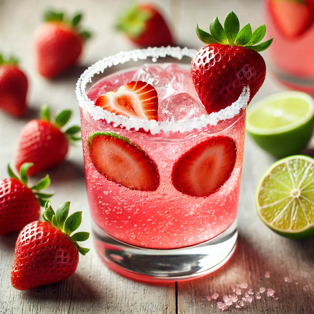 Mockarita (falsa margarita) de fresas