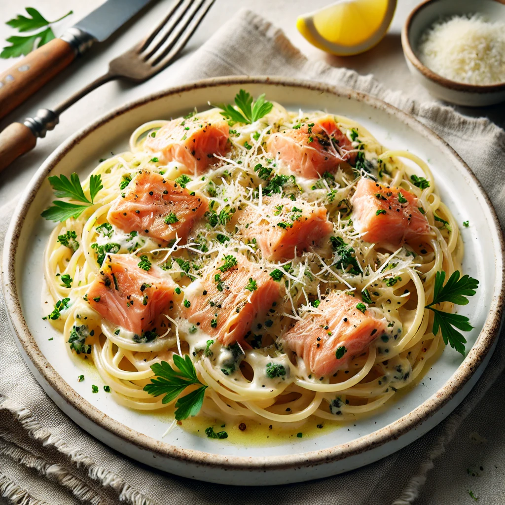 Pasta de trucha ahumada